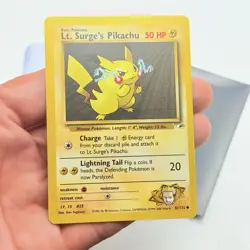 CARTA POKEMON LT. SURGE‘S PIKACHU 81/132 - ENG - GYM CHALLENGE - NEAR MINT - Image 2