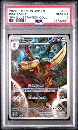 2024 POKEMON SVP EN-SV BLACK STAR PROMO #130 KINGAMBIT PSA 10 - Image 1