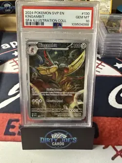 PSA 10 GEM MINT Kingambit Illustration Collection Promo Pokemon SVP 130 - Image 1