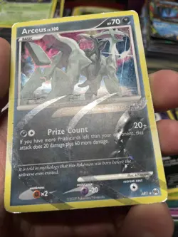 Pokemon Arceus AR1 Platinum Arceus Secret Rare Holo DMG - Image 3