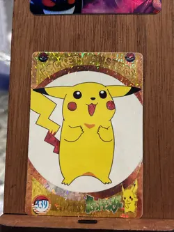 POKEMON POCKET MONSTERS VENDING PRISM STICKER 339 PIKACHU MEOWITH REV. - Image 1