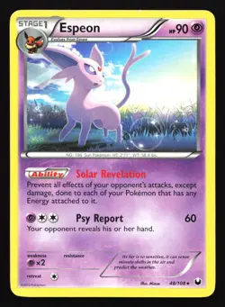 Pokemon Espeon 48/108 Dark Explorers Uncommon HP - Image 1