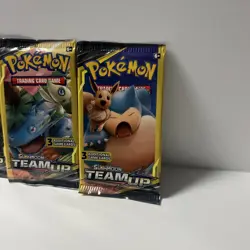 Pokemon SM Team Up Mini Pack Complete Art Set of 4 New Sealed Booster Packs - Image 2