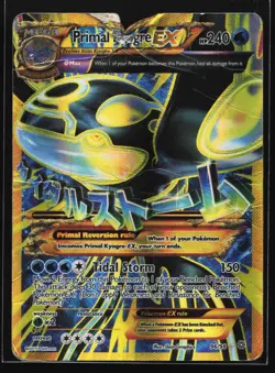Pokemon Primal Kyogre EX 96/98 Ancient Origins Ultra Rare Full Art Holo DMG - Image 1