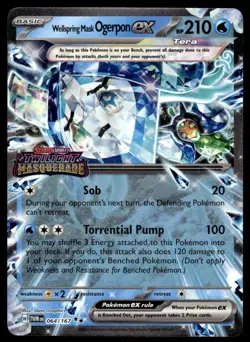 Pokemon TCG SV Promos #064/167 Wellspring Mask Ogerpon ex (Stamped) - Image 1