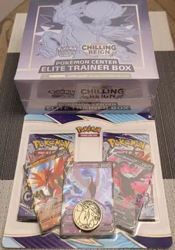Pokemon Center Exclusive Chilling Reign Error ETB and Apology Blister Sealed - Image 5