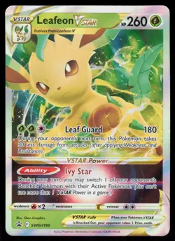 Leafeon VSTAR SWSH195 Ultra Rare Pokemon Black Star Promo NM - Image 1