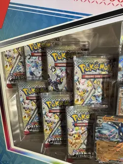 Pokemon Prismatic Evolutions Lucario ex & Tyranitar ex Premium Collection - Image 3