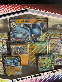 Pokemon Prismatic Evolutions Lucario ex & Tyranitar ex Premium Collection - Image 4
