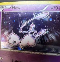 Pokemon Mew XY192 Black Star Promo Cosmos Holo HD GALAXY SWIRL RARE LP 🌀🌀 - Image 2