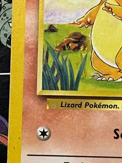 1999 Pokemon Vintage - Base Set Charmander 46 - MP - INK DOT ERRORS Blue Circles - Image 4