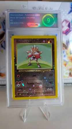 2003 Pokemon Best of Game #2 Hitmonchan Rev-holo Arkezon 9 MINT Promo - Rev Holo - Image 1