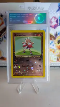2003 Pokemon Best of Game #2 Hitmonchan Rev-holo Arkezon 9 MINT Promo - Rev Holo - Image 2