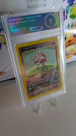 2003 Pokemon Best of Game #2 Hitmonchan Rev-holo Arkezon 9 MINT Promo - Rev Holo - Image 3
