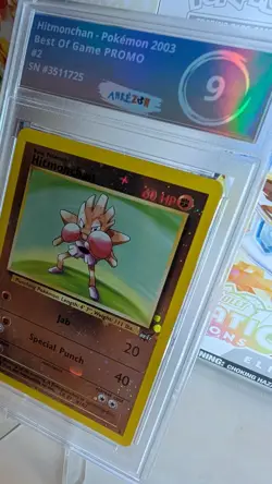 2003 Pokemon Best of Game #2 Hitmonchan Rev-holo Arkezon 9 MINT Promo - Rev Holo - Image 4