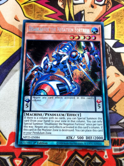 Disablaster Negation Fortress mp25-en084 (NEW) Prismatic-Secret Rare Yu-Gi-Oh - Image 1
