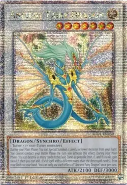 Yugioh! LP Ancient Fairy Dragon - RA01-EN030 - Quarter Century Secret Rare - 1st - Image 1