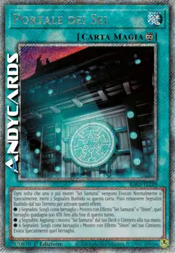 PORTALE DEI SEI (Gateway Of The Six) Segreta Platino • RA03 IT229 • 1Ed • Yugioh - Image 1