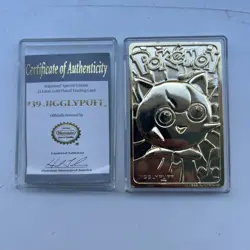 Pokemon Jigglypuff #39 23k Gold Plated Trading Card Burger King 1999 Vintage - Image 1