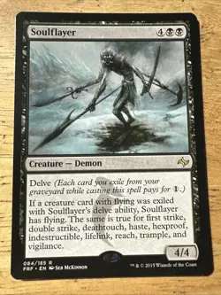 084/185 SOULFLAYER RARE FATE REFORGED MTG CARD - Image 1
