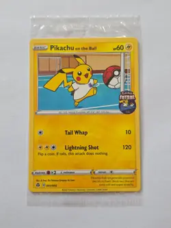 Sealed Pikachu On The Ball 001/005 Futsal Promo Pokemon Card 2020 - Mint - Image 1