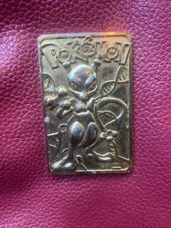 1999 Burger King Limited Edition Pokemon Trading Card 23K Gold Plated Mewtwo - Image 1