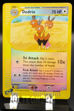 Pokemon TCG Card - Dodrio 46/147 Aquapolis Reverse Holo Uncommon - Image 1