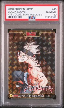 Black Clover Weekly Shonen Jump All Star Card Collection Vol.3 PSA10 Gem Mint - Image 1
