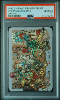 Chrono Trigger PSA10 A Peaceful Day Digital Prism Rare Card Authe - Image 1