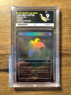 Magic MTG Final Fantasy Secret Lair Drop Gilded Lotus #0909 *FOIL* Ace Graded 9 - Image 1