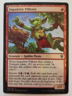 1x Impulsive Pilferer FOIL Commander Legends MTG Magic the Gathering NM - Image 1