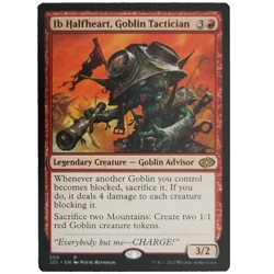 x1 Ib Halfheart, Goblin Tactician J22 MTG M/NM Red Rare Legendary Creature TCG - Image 1