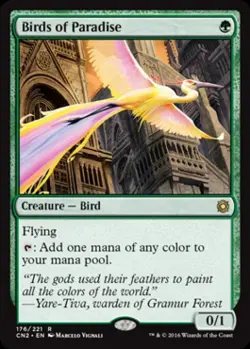 MTG English Birds of Paradise NM Normal Conspiracy: Take the Crown - Image 1