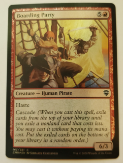 1x Boarding Party FOIL Commander Legends MTG Magic the Gathering NM - Image 1