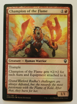 1x Champion of the Flame FOIL Commander Legends MTG Magic the Gathering NM - Image 1