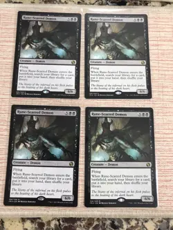 MTG 1X Rune-Scarred Demon Iconic Masters - PACK FRESH UNPLAYED - NM/mint - Image 5