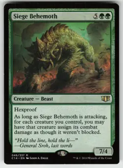 MTG Siege Behemoth R Commander 2014 46 LP - Image 1