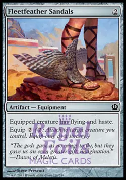 Fleetfeather Sandals 2x FOIL THS MTG Theros Common MINT artifact - Image 1