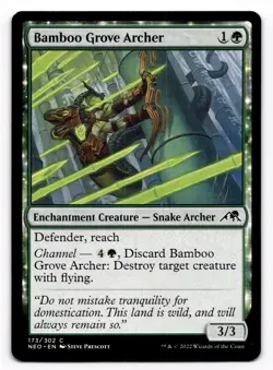 Bamboo Grove Archer - NM MTG NEO - Kamigawa: Neon Dynasty 173/302 - Image 1