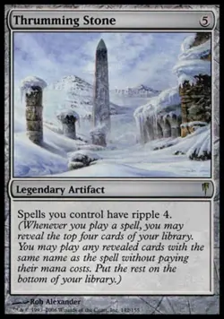 MTG English Thrumming Stone NM Normal Coldsnap - Image 1