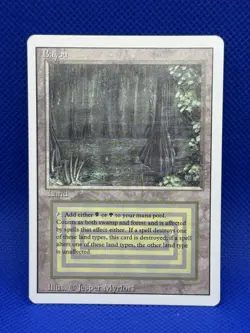 MTG Bayou Revised Edition Regular Rare Dual Land - Image 1