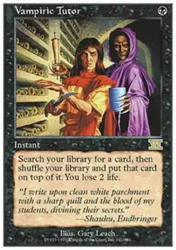 MTG English Vampiric Tutor NM Normal Classic 6th Edition - Image 1