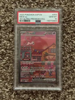 PSA 10 Pokemon SVP 151 UPC Black Star Promo Mew EX #053 GEM MINT - Image 1