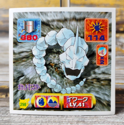 Onix - 298 - Vintage 1997 CGTSJ Pokemon Amada Sticker Seal - Image 1