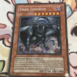 Yugioh! Dark Simorgh SOVR-EN092 Secret Rare (mp) - Image 2