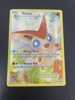 Victini XY117 Promo Pokemon Card TCG Full Art 2016 - Image 1