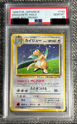 1998 Pokemon Japanese Game Boy Promo #149 Dragonite Holo card PSA 10 Gem Mint - Image 1
