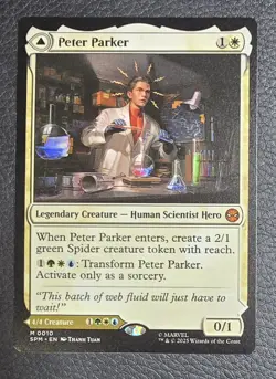 Peter Parker Marvel's Spider-Man Regular MTG NM Magic Card - Image 1