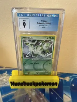 CGC 9 MINT Arceus 2009 Arceus AR2 Holo Pokemon Card - Image 1