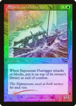 Saprazzan Outrigger FOIL Mercadian Masques PLD Blue Common MTG CARD ABUGames - Image 1